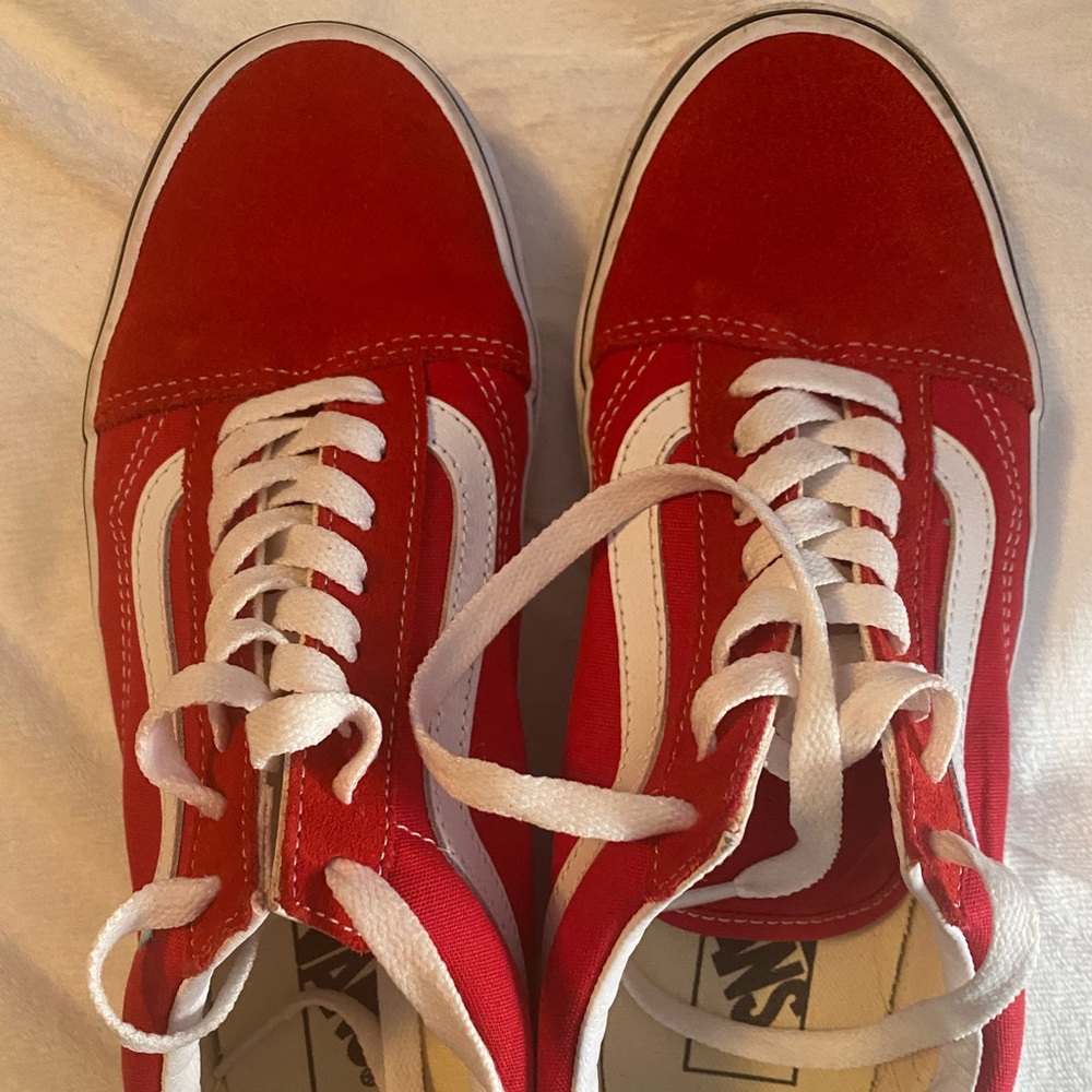 Vans Red Old Skool Shoes